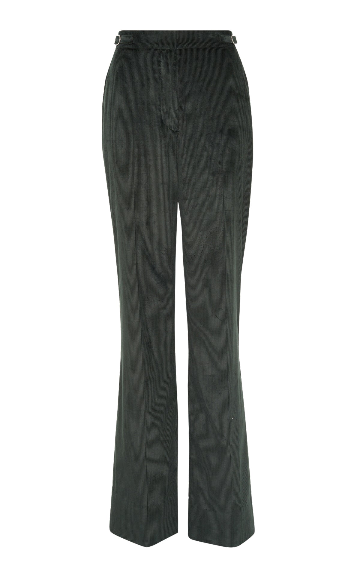 パンツ archive hideaways coating flare pants Women's Green Corduroy Flare Pant | Gabriela Hearst