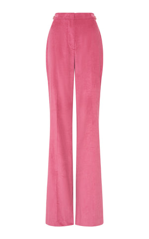 Vesta Pant in Fuchsia Sea Island Cotton Corduroy