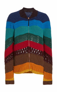 Vettel Jacket in Multicolor Wool Cashmere