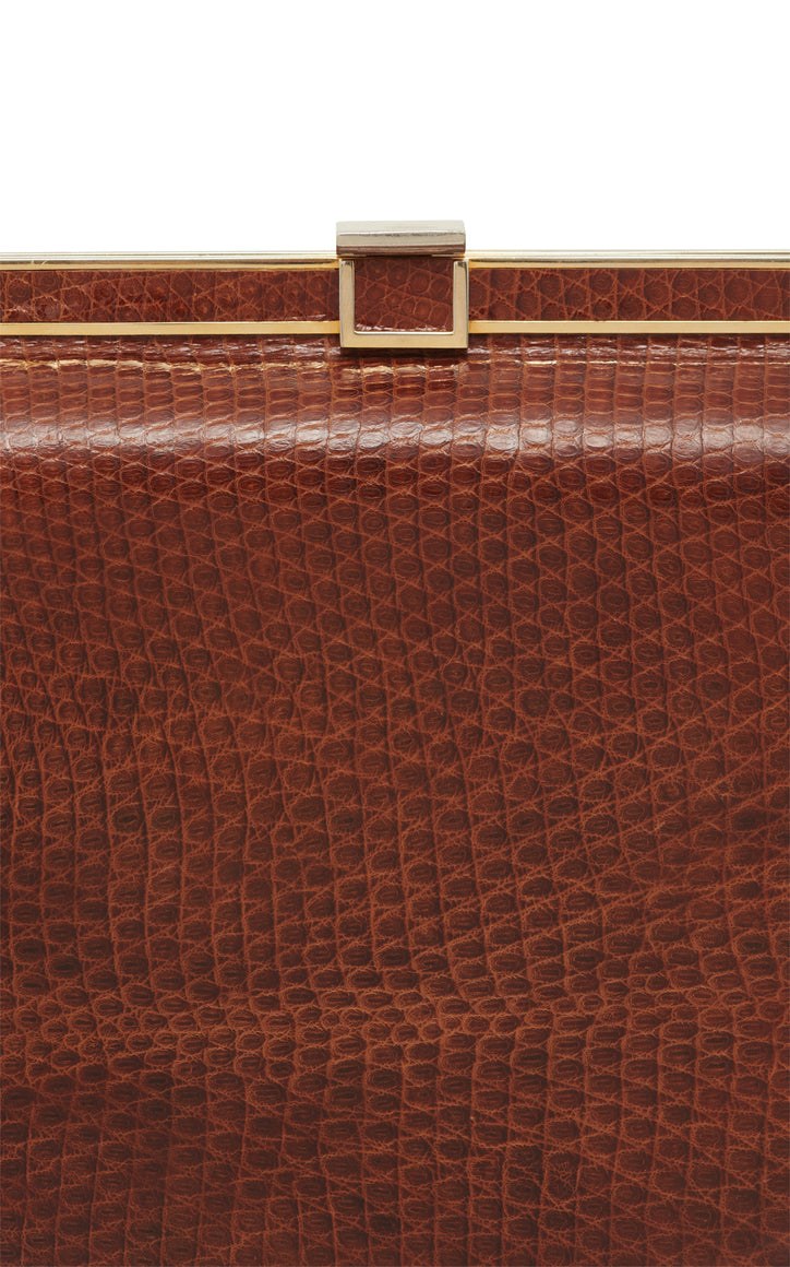 Vintage No.9 Bag in Cognac Snakeskin