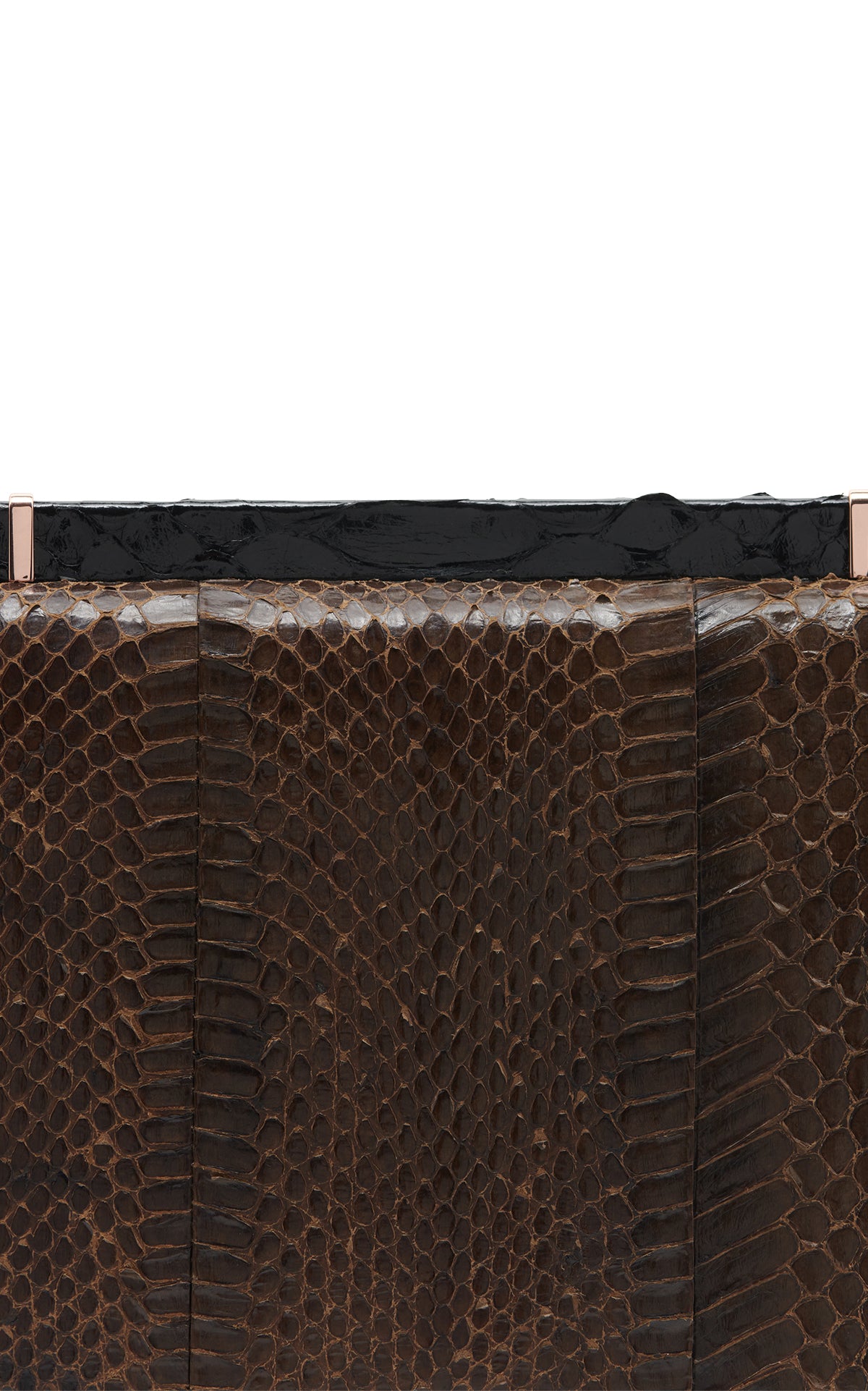 Vintage No.4 Bag in Chocolate Snakeskin