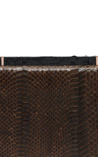 Vintage No.4 Bag in Chocolate Snakeskin