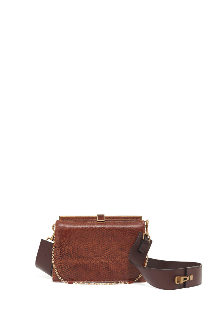 Vintage No.9 Bag in Cognac Snakeskin