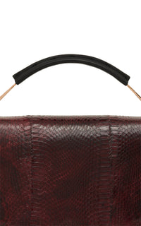 Vintage No.6 Bag in Bordeaux Snakeskin