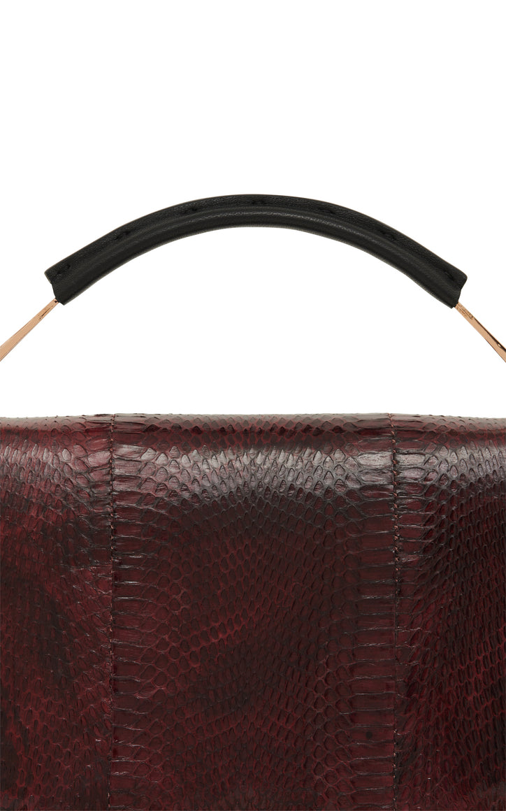 Vintage No.6 Bag in Bordeaux Snakeskin