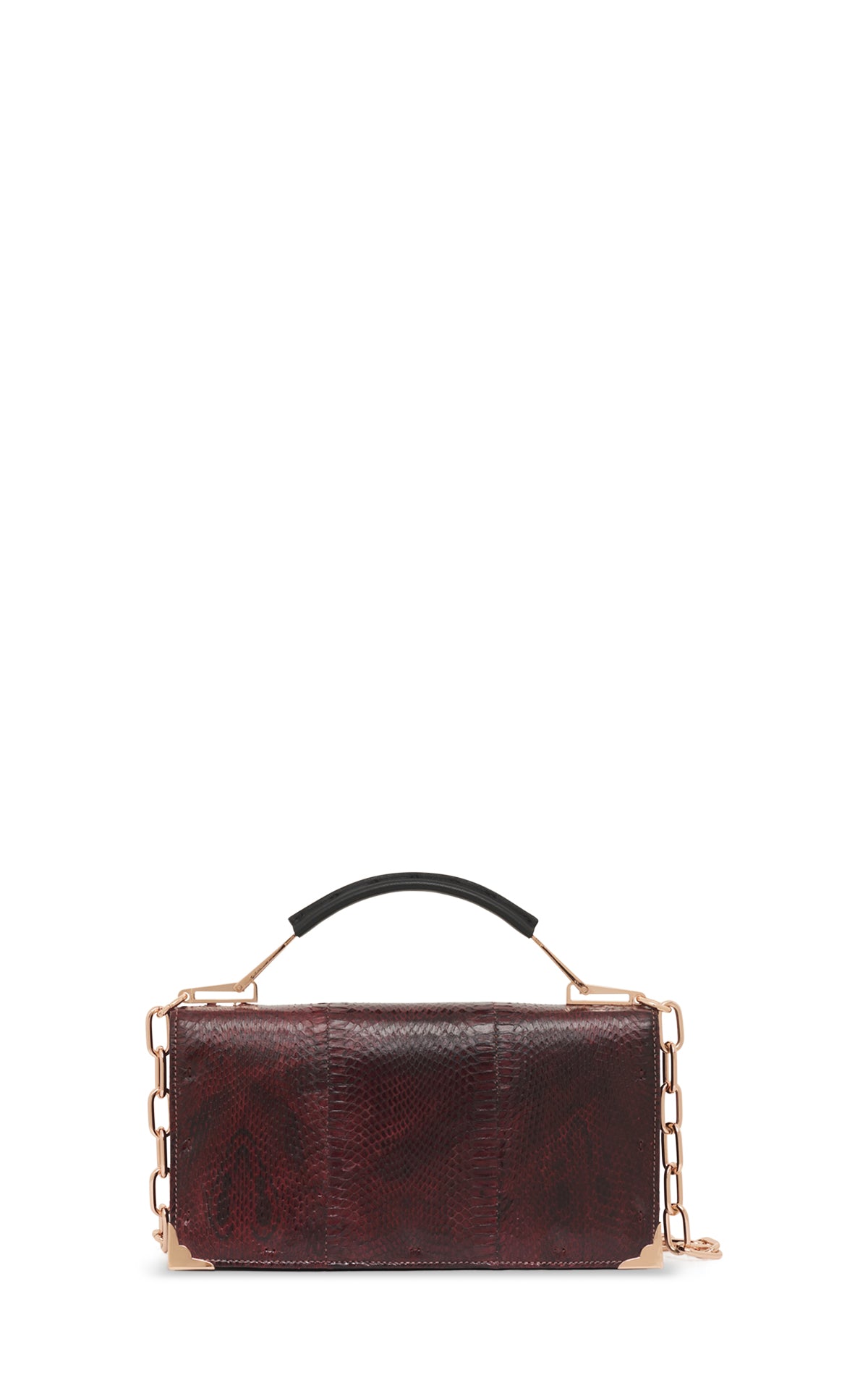 Vintage No.6 Bag in Bordeaux Snakeskin