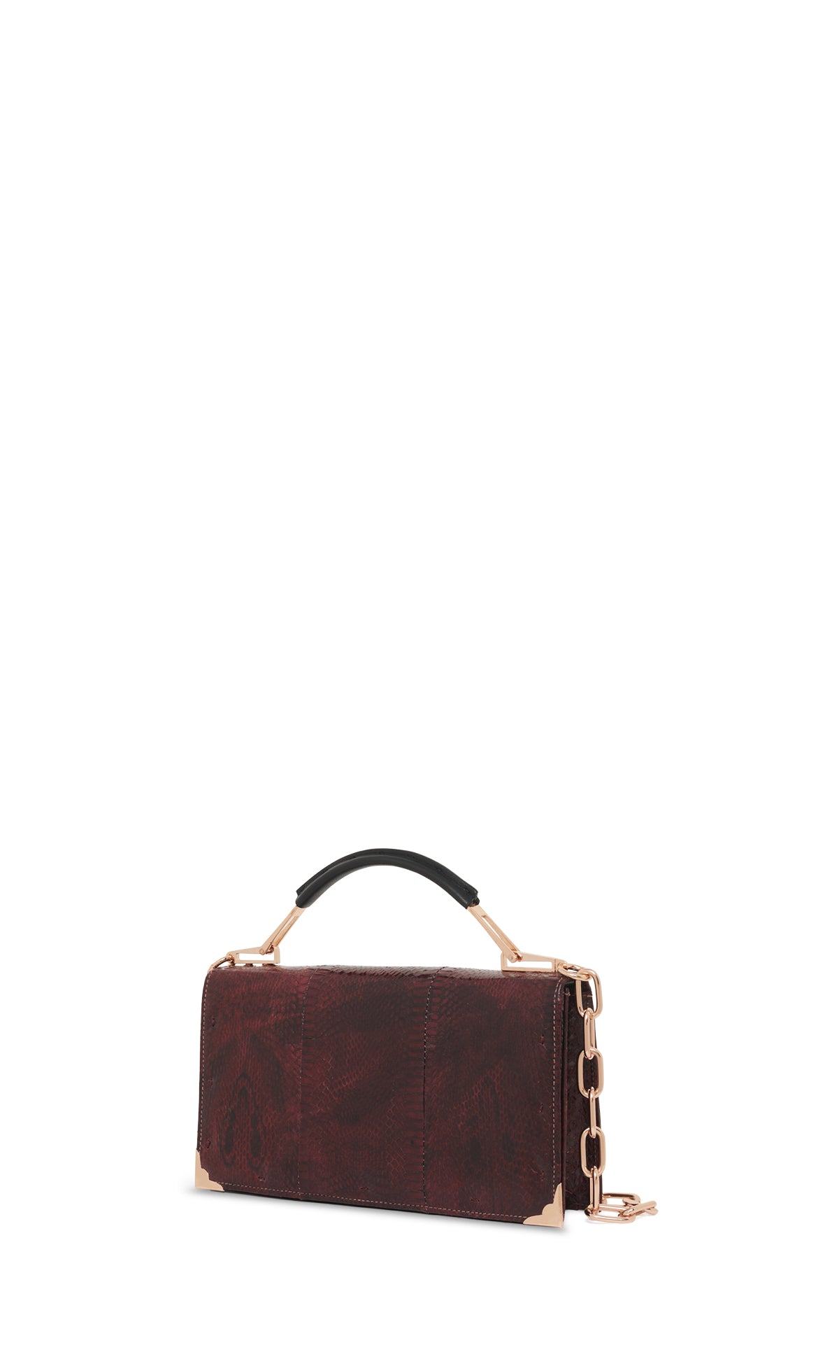 Vintage No.6 Bag in Bordeaux Snakeskin