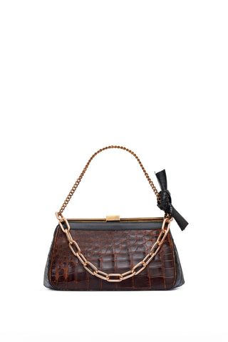 Vintage No.13 Bag in Cognac Crocodile Leather
