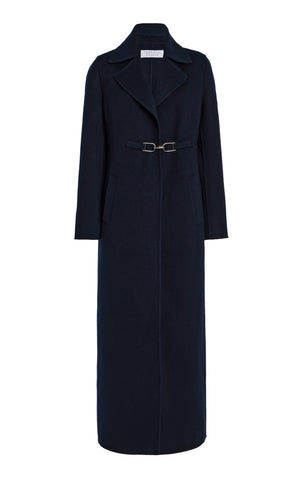 Dee Coat in Dark Navy Double-face Cashmere