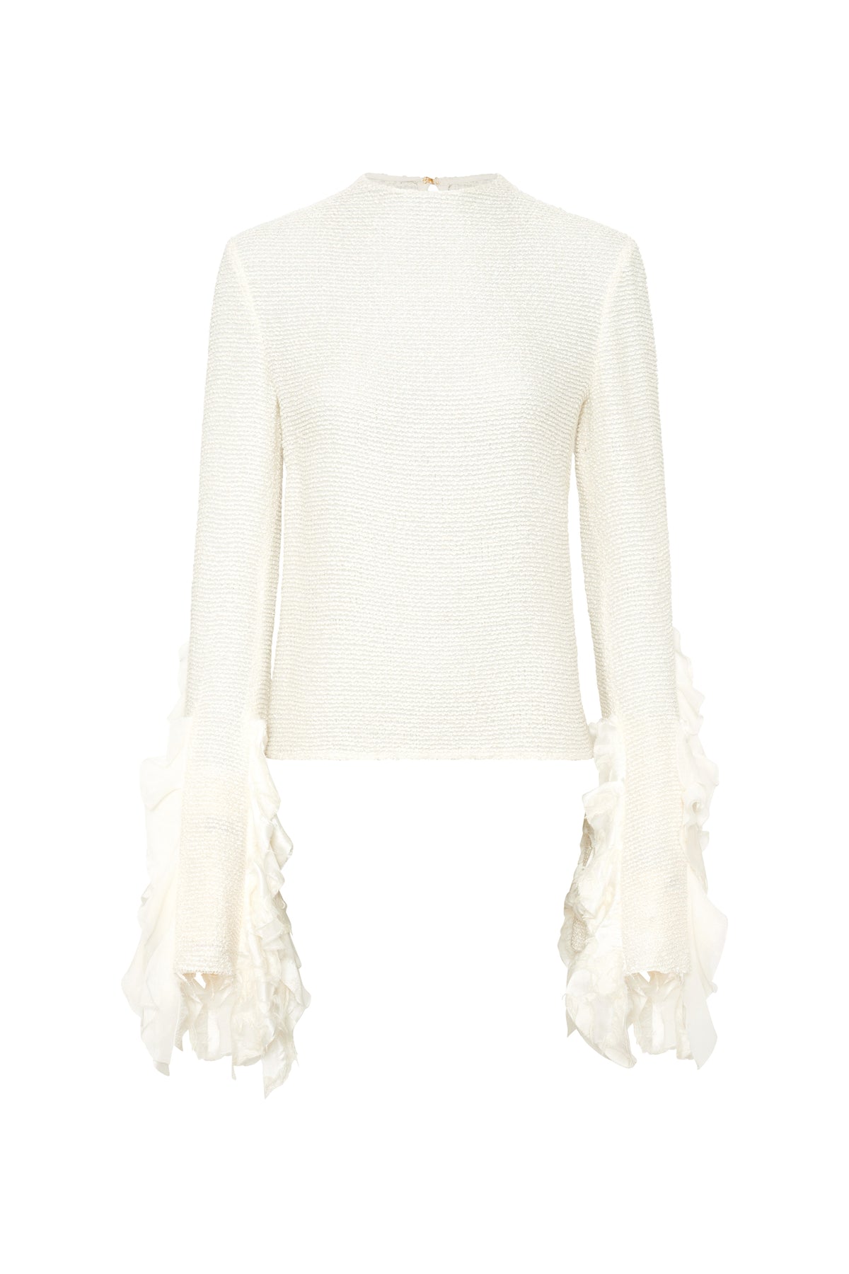 Fawcett Top in Ivory Silk Boucle