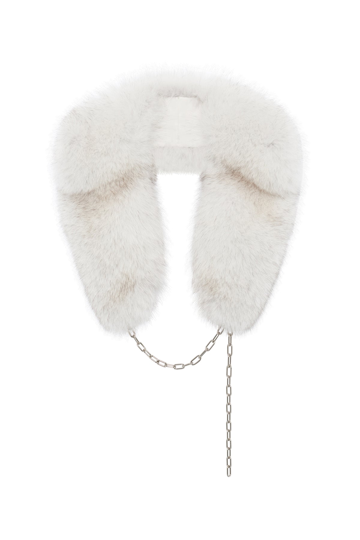 Demeter Coat Collar in White Recycled Fur