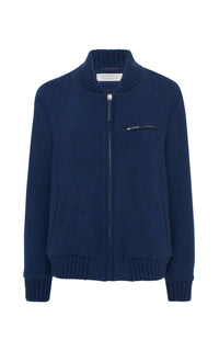 Winslow Bomber in Electric Navy Cashmere