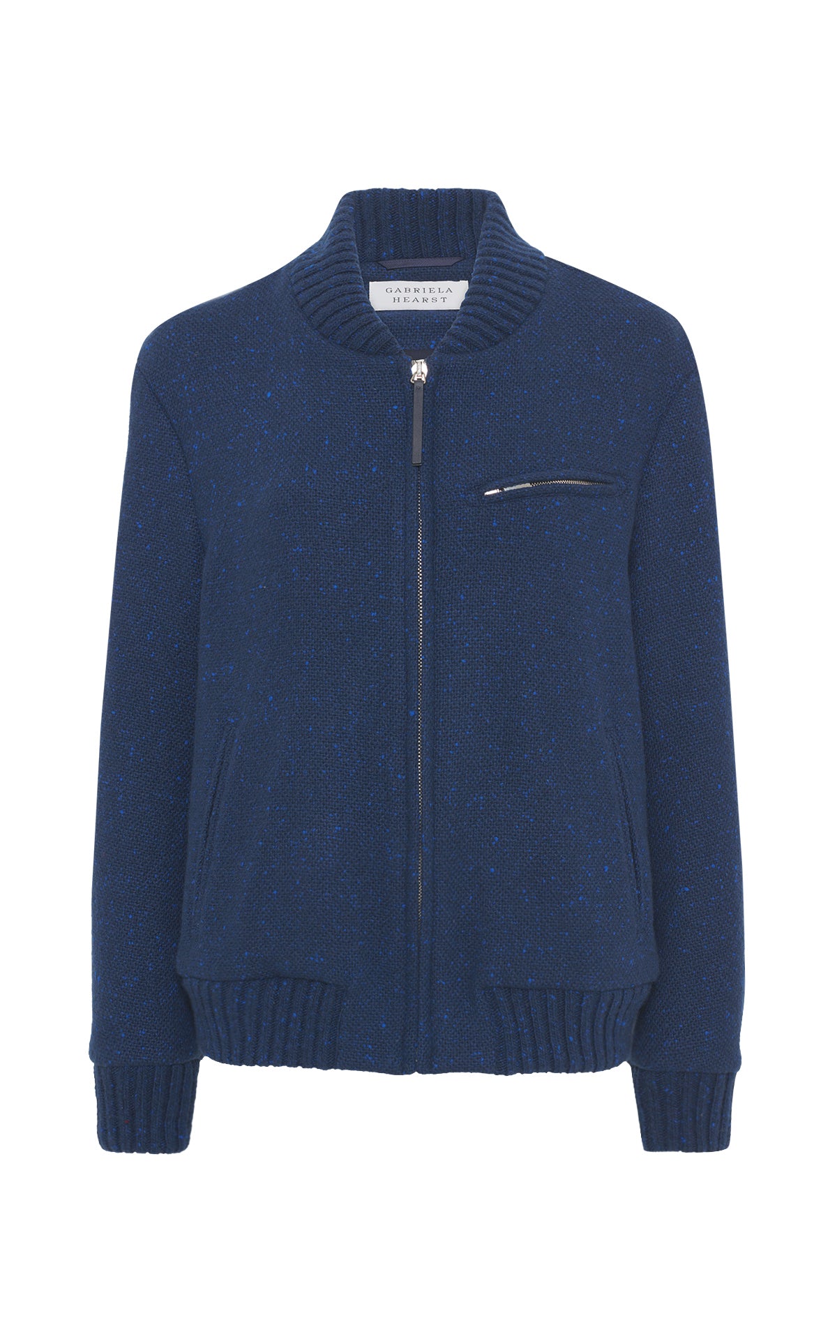 Winslow Bomber in Electric Navy Cashmere