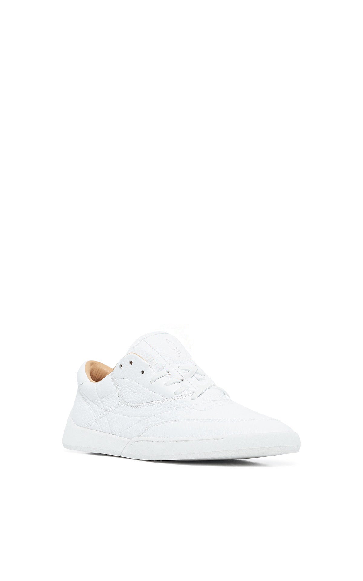 Ohio Sneakers in White Textured Leather