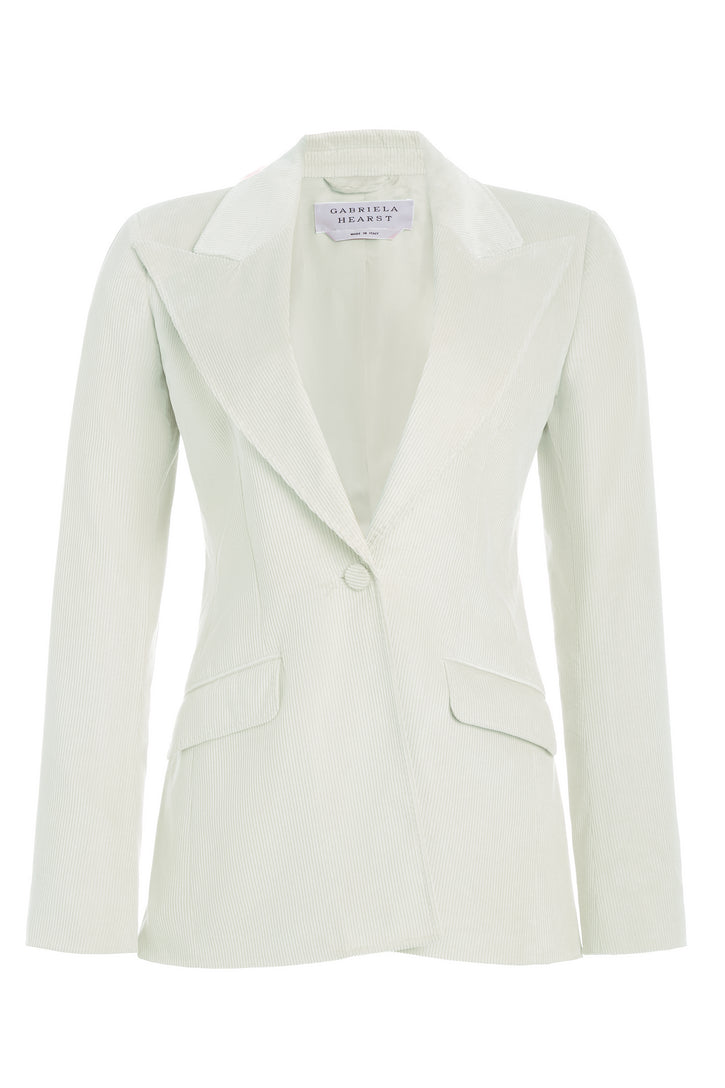 Leiva Blazer in Ivory Sea Island Cotton Corduroy