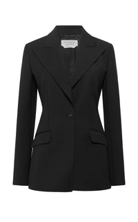 Leiva Blazer in Black Sportswear Wool