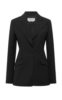 Leiva Blazer in Black Sportswear Wool
