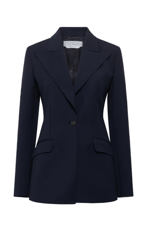 Leiva Blazer in Dark Navy Sportswear Wool