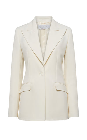 Leiva Blazer in Ivory Sportswear Wool