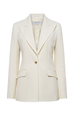 Leiva Blazer in Ivory Sportswear Wool