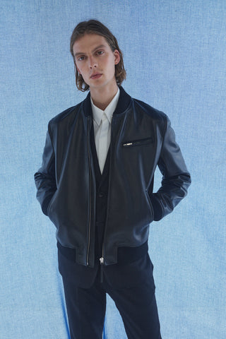 グレゴリー ボンバー（ブラックレザー）