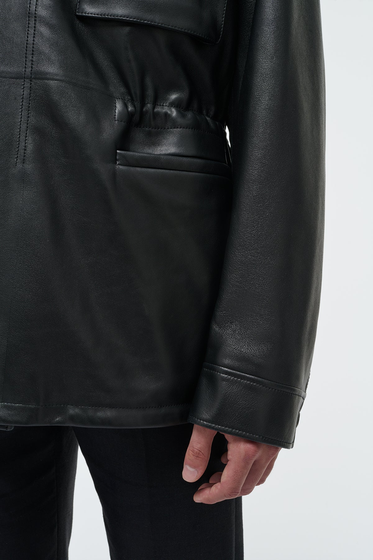 Darwin M64 Jacket in Black Nappa Leather