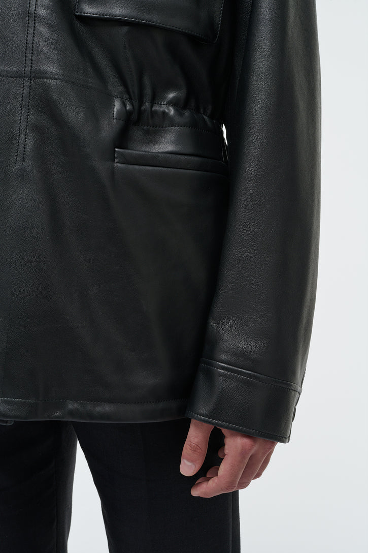 Darwin M64 Jacket in Black Nappa Leather