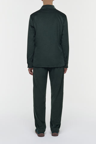 English Green Corduroy Javier Chore Jacket - Back View | Gabriela Hearst
