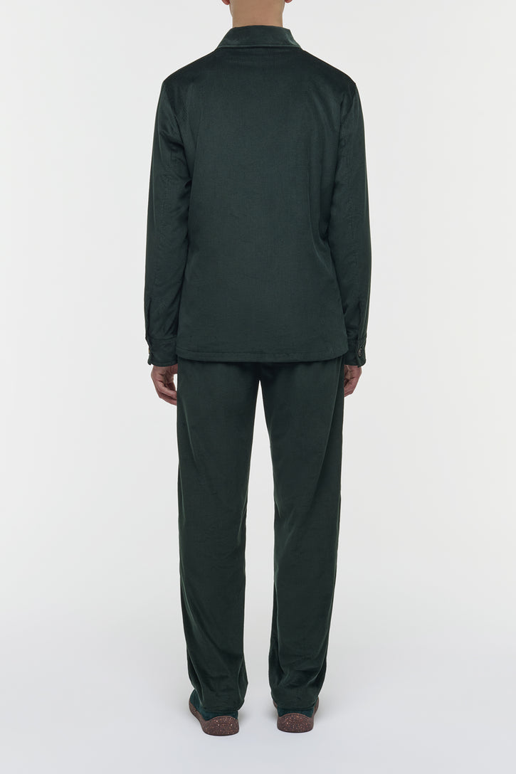 Javier Chore Jacket in English Green Sea Island Cotton Corduroy