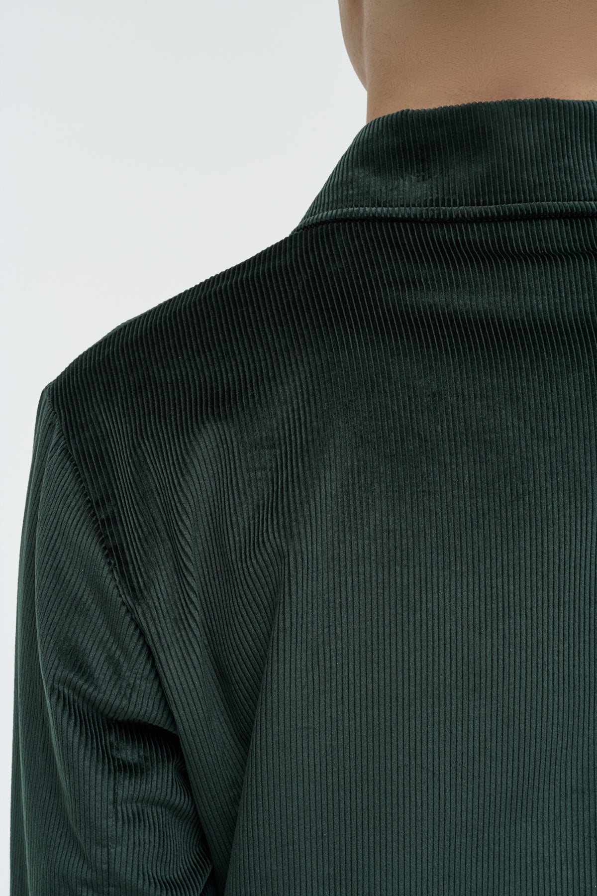 Javier Chore Jacket in English Green Sea Island Cotton Corduroy