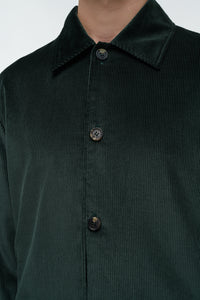 Javier Chore Jacket in English Green Sea Island Cotton Corduroy