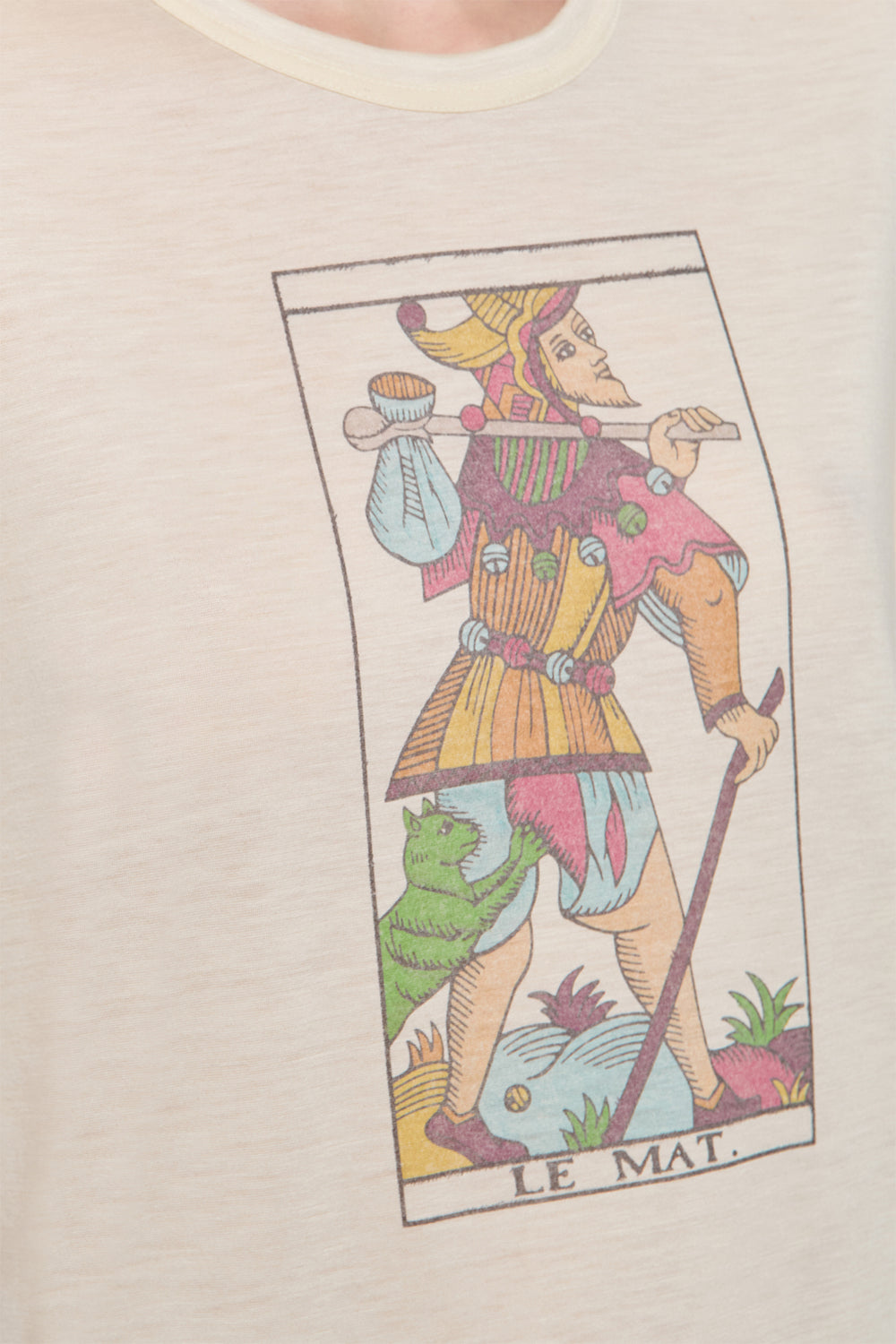 Sayara T-Shirt In Fool Multi Printed Cashmere Jersey