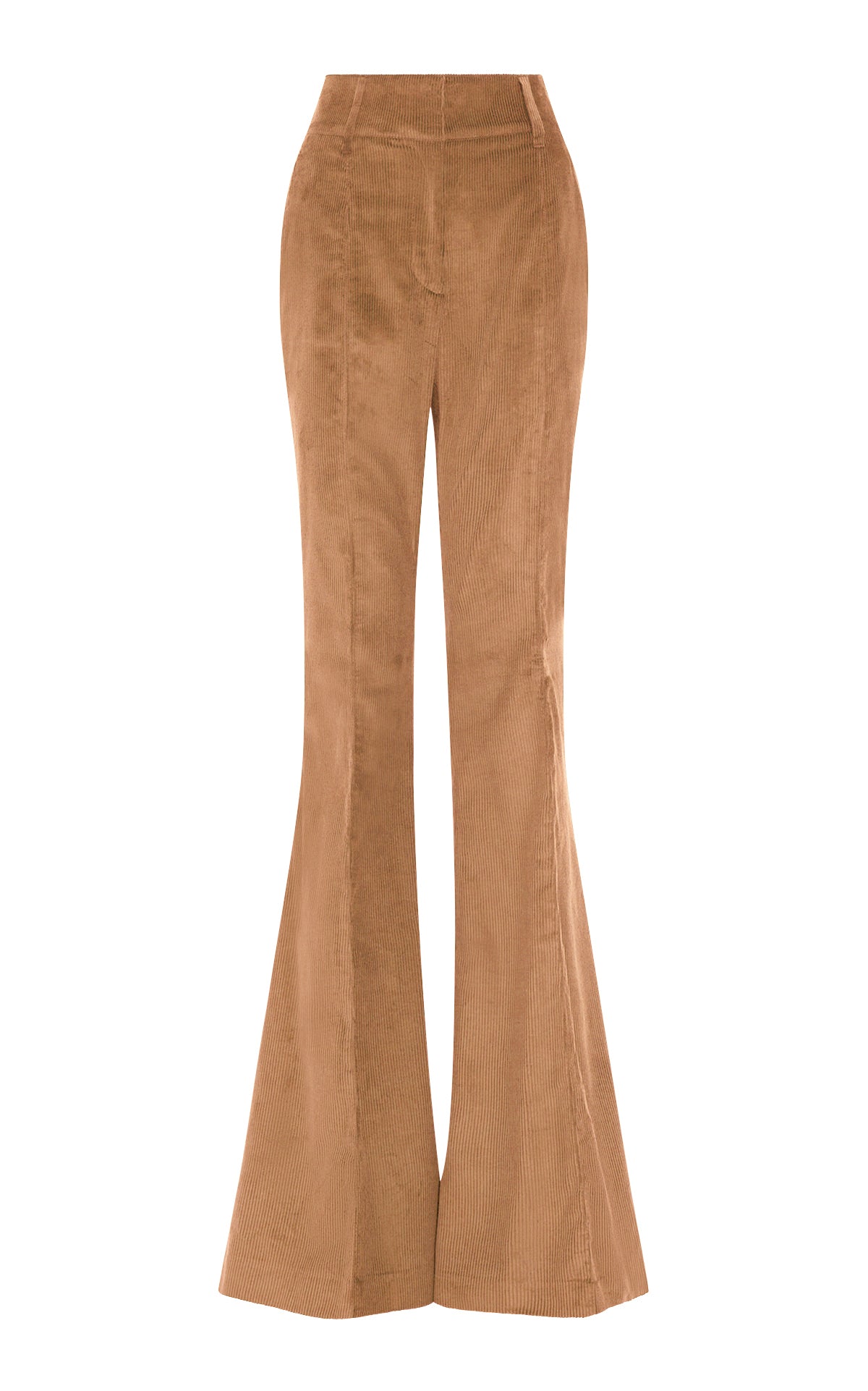 Ianthe Flare Pant in Camel Sea Island Cotton Corduroy