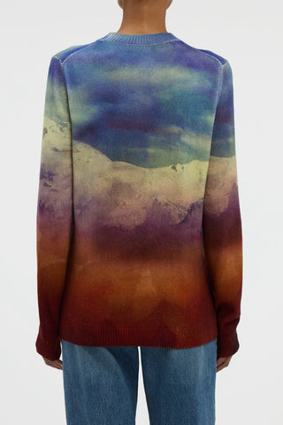 Sael Knit Crewneck Sweater in Mountain Cashmere