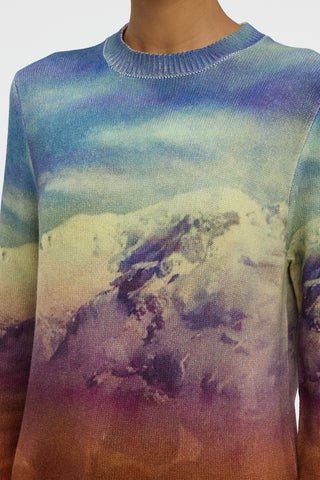 Sael Knit Crewneck Sweater in Mountain Cashmere