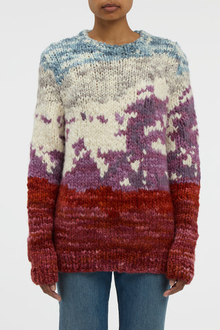 Sylphora Knit Crewneck Sweater in Mountain Welfat Cashmere