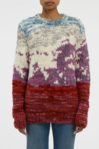 Sylphora Knit Crewneck Sweater in Mountain Welfat Cashmere