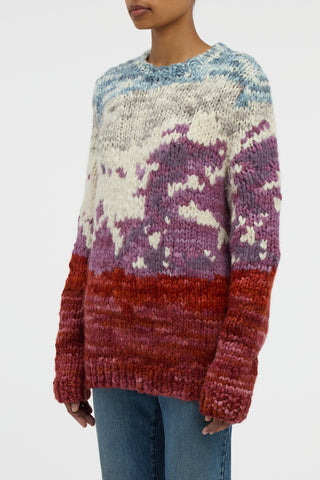 Sylphora Knit Crewneck Sweater in Mountain Welfat Cashmere