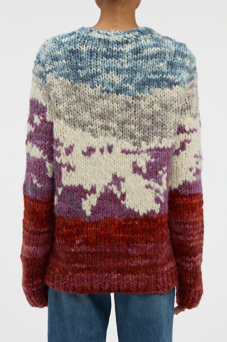 Sylphora Knit Crewneck Sweater in Mountain Welfat Cashmere