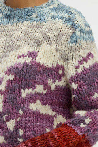 Sylphora Knit Crewneck Sweater in Mountain Welfat Cashmere