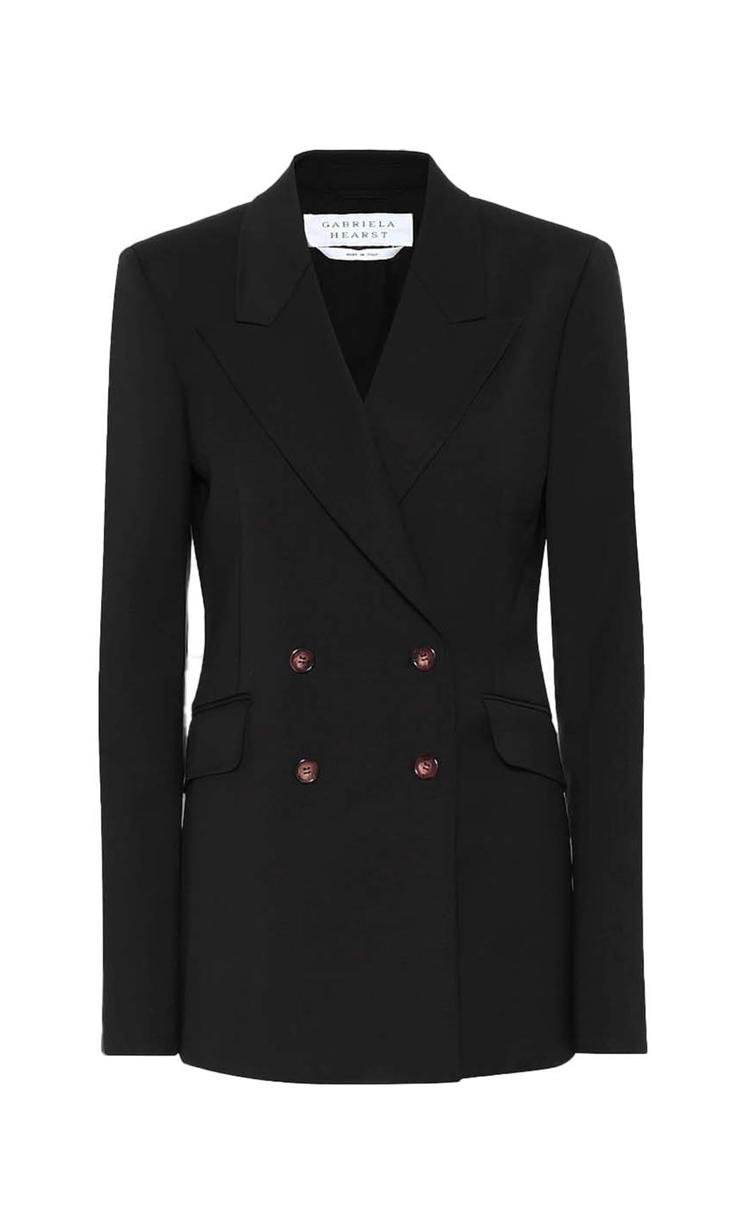 【Gabriela Hearst】 Angelaチェックウールブレザー Angela Blazer in Black Sportswear Wool – Gabriela Hearst