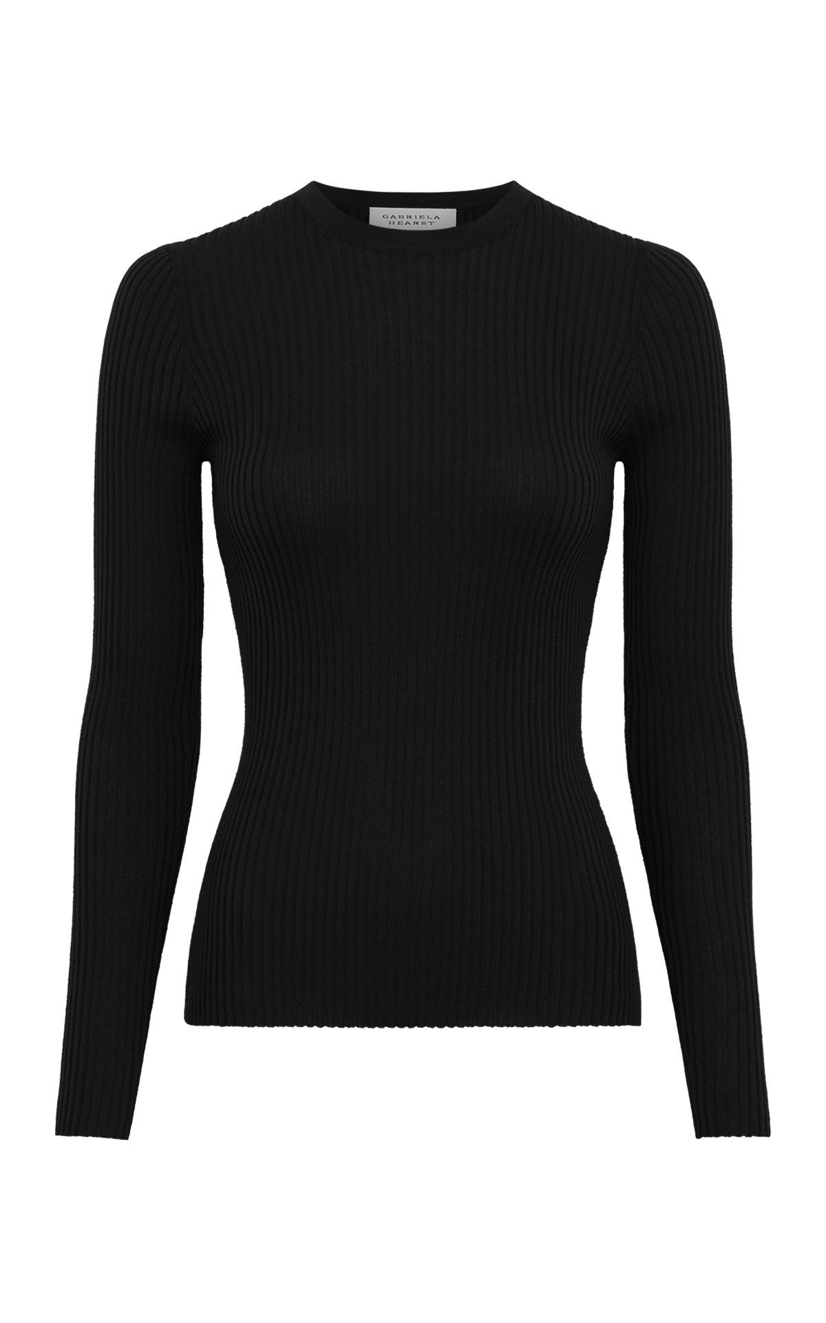 Browning Knit Sweater in Black Cashmere Silk