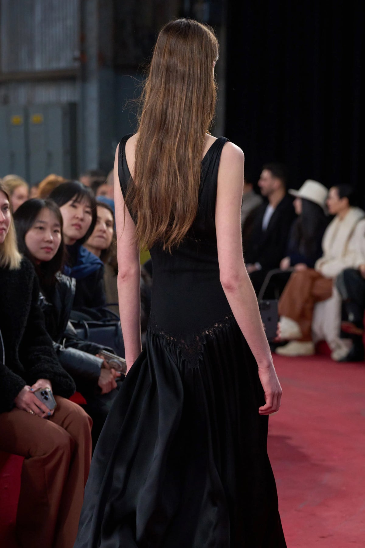 Highland Lace Maxi Dress in Black Silk Satin – Gabriela Hearst