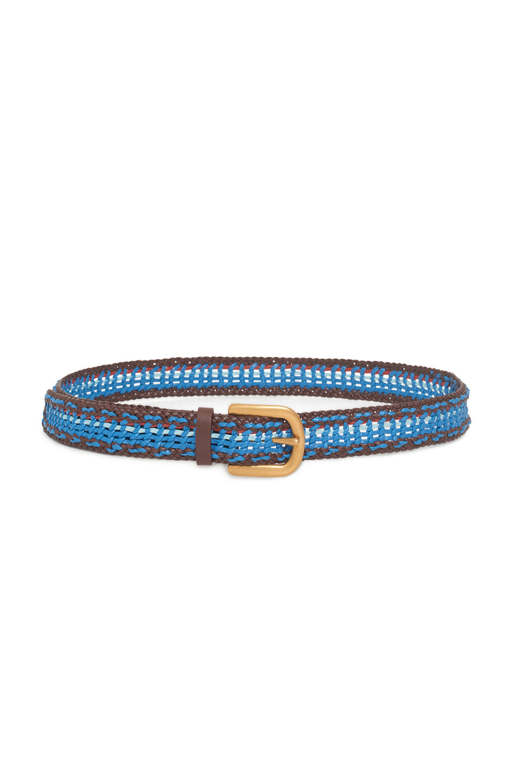 Sam Braided Belt in Air Multi Leather