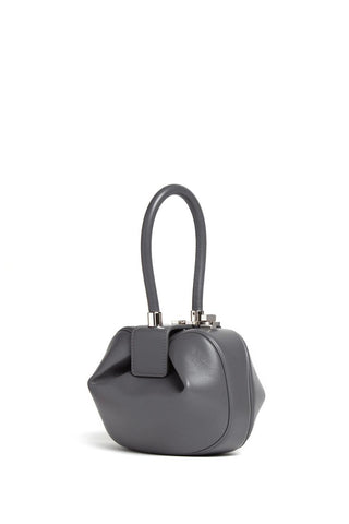 Charcoal Nappa Leather Demi Bag - Side View | Gabriela Hearst