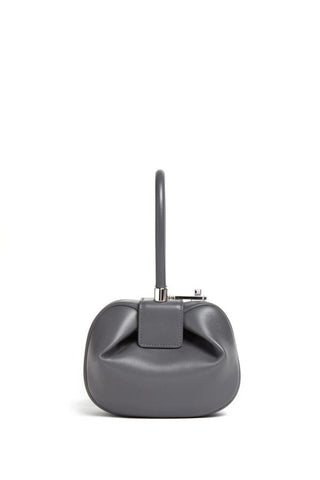 Charcoal Nappa Leather Demi Bag - Front View | Gabriela Hearst