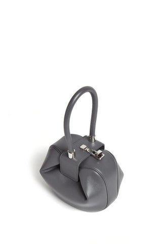 Charcoal Nappa Leather Demi Bag - Three Quarter View | Gabriela Hearst