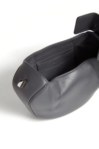 Charcoal Nappa Leather Demi Bag - Interior Detail | Gabriela Hearst
