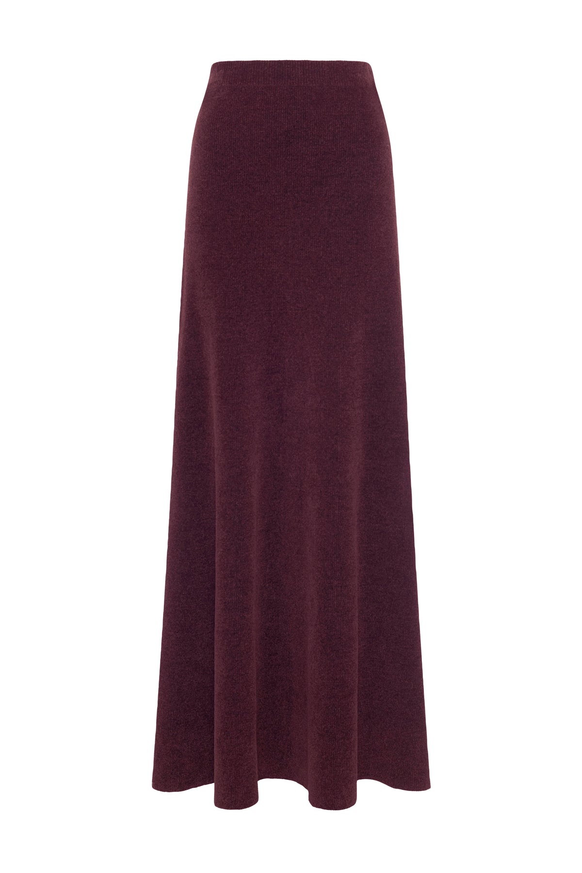 Muir Skirt in Plum Silk Knit