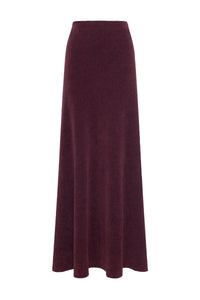 Muir Skirt in Plum Silk Knit